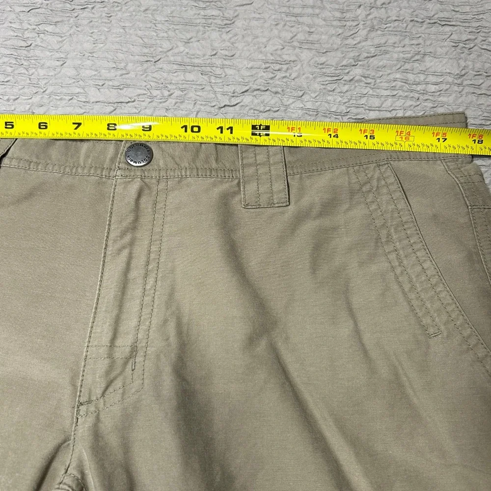 Columbia Omni-Shield Mens Khaki Tan Outdoor Hiking Utility Pants 34x32 AM8318